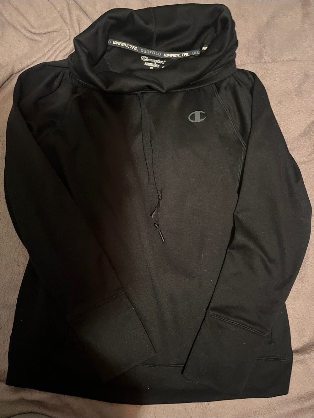Champion Black Turtleneck Pullover Sweatshirt